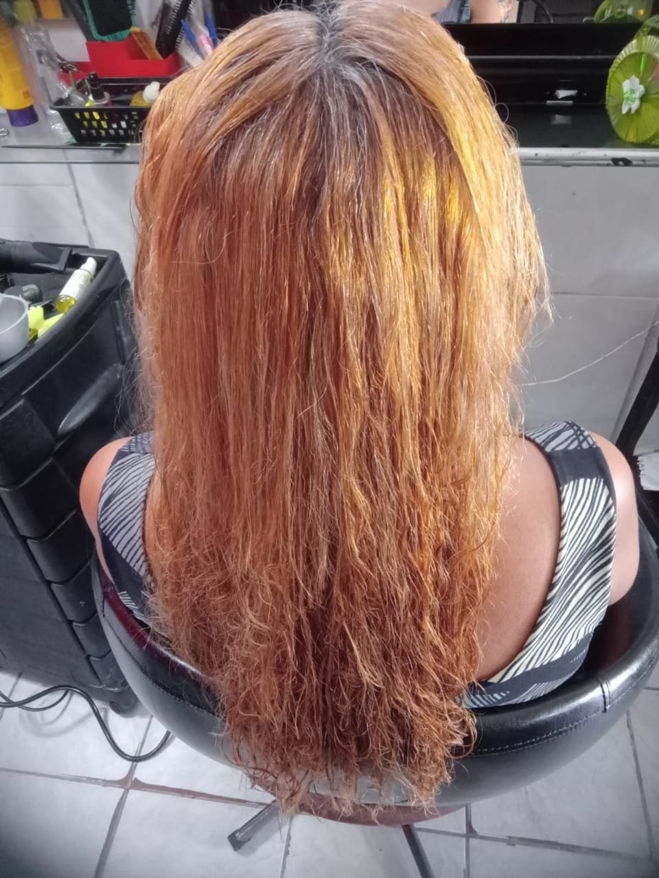 Cabelo antes da progressiva